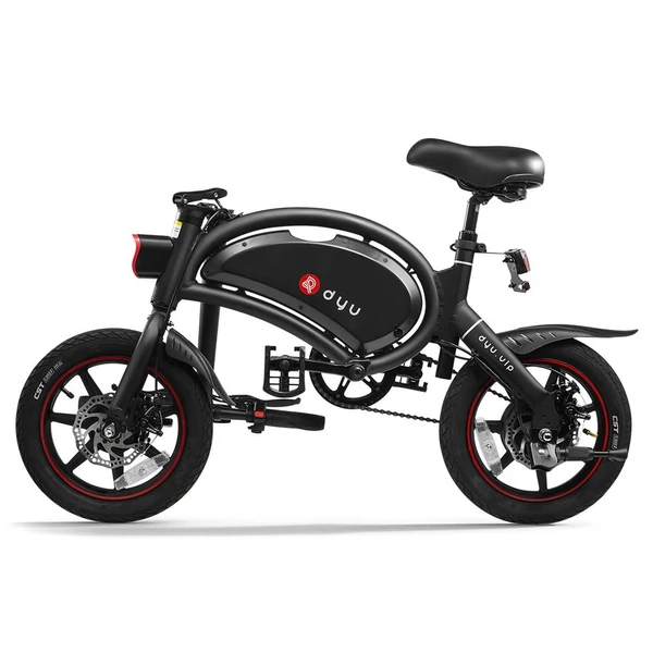 DYU D3+ összecsukható moped elektromos kerékpár - Fekete