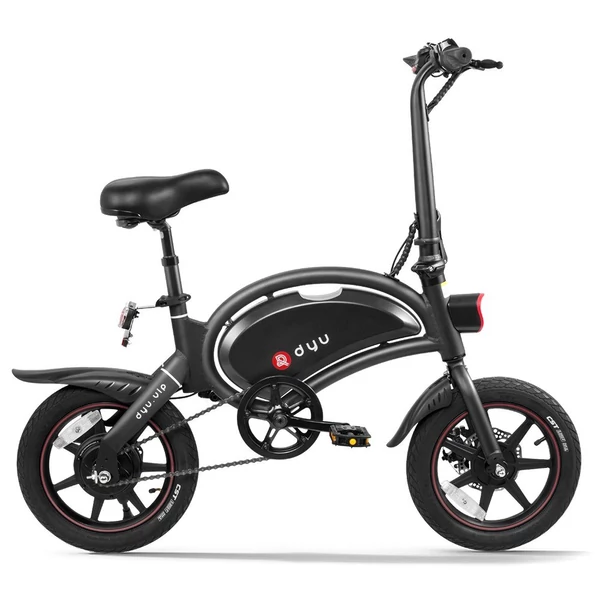 DYU D3+ összecsukható moped elektromos kerékpár - Fekete