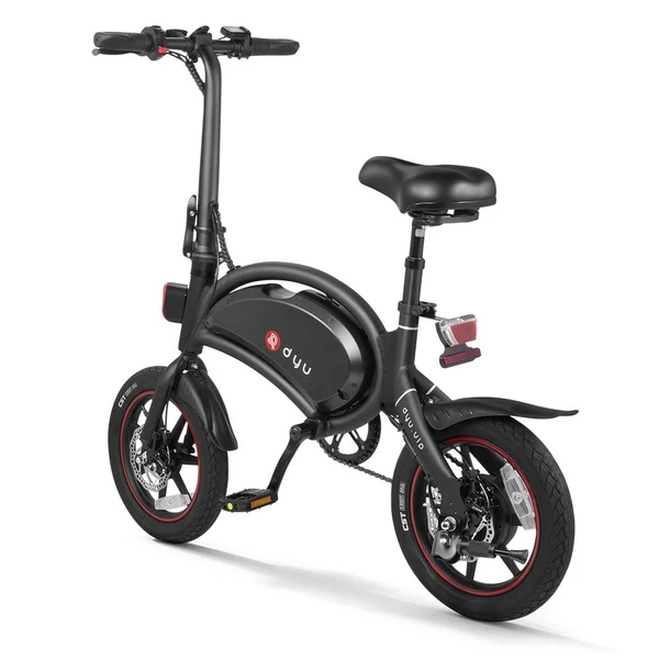 DYU D3+ összecsukható moped elektromos kerékpár - Fekete