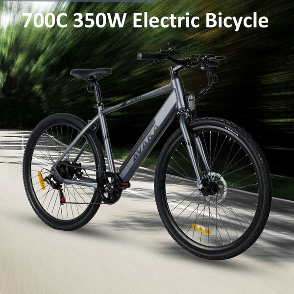AVAKA R3 700C 350W elektromos kerékpár pedálasszisztenssel - Zöld