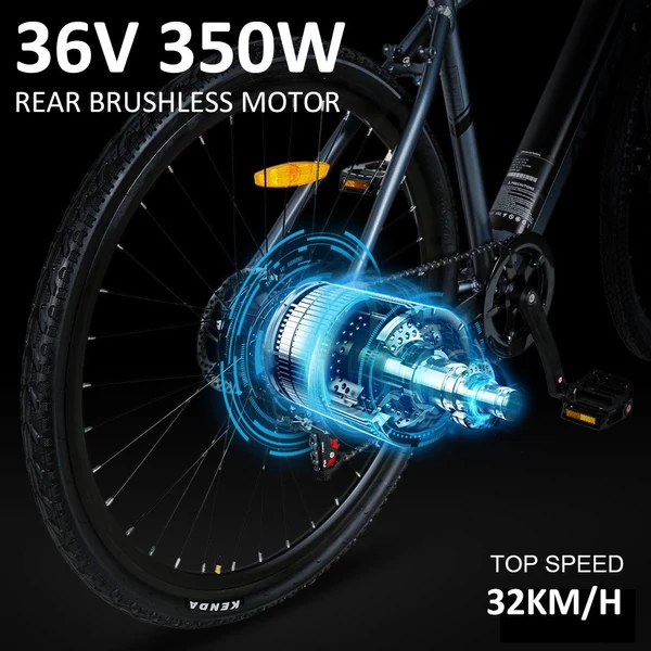 AVAKA R3 700C 350W elektromos kerékpár pedálasszisztenssel - Fehér