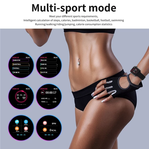 F10 IP67 Okos karkötő - Fekete