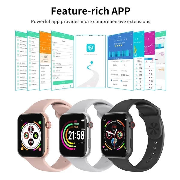 F10 IP67 Okos karkötő - Fekete