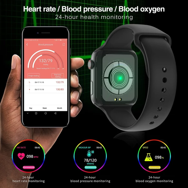 F10 IP67 Okos karkötő - Fekete