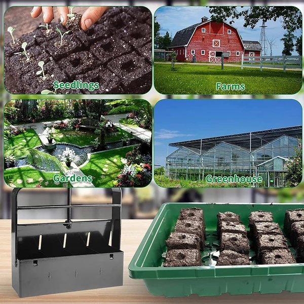 Kézi palánta talajblokkoló ABS talajtömb-készítő újrafelhasználható talajblokkoló eszköz palánták számára