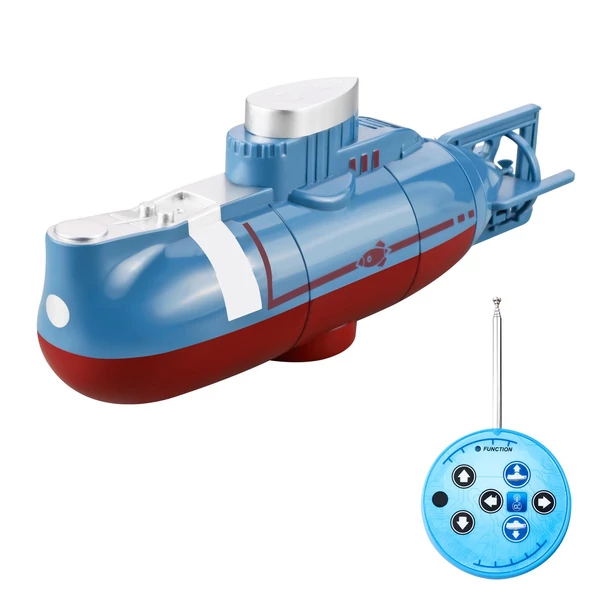Mini RC tengeralattjáró távirányító vízálló - Kék