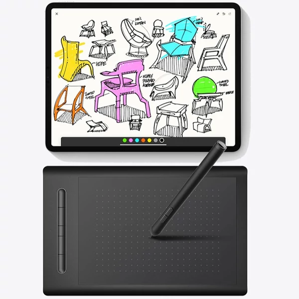 WP9625N grafikus rajztábla 8192 szintű nyomásérzékenység 5080LPI felbontás 230PPS olvasási sebesség USB csatlakozás