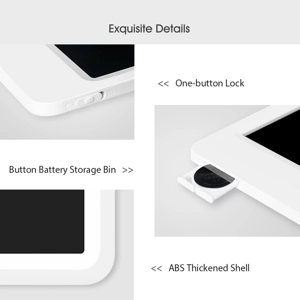 Xiaomi Mijia LCD írótábla tollal. Digitális rajz, elektronikus kézírás, üzenet - 13,5 hüvelykes