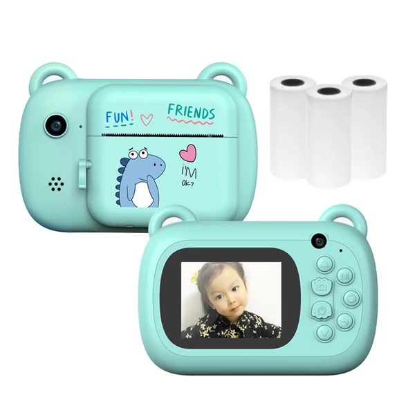 A7 Kids Camera 1080P digitális azonnali fényképezőgép - Kék
