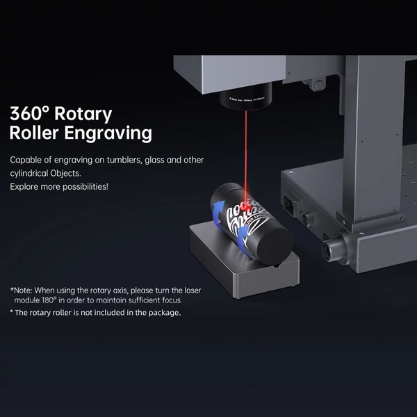 MR. CARVE M1 Pro lézergravírozó asztali jelölés, gravírozógép forgó rögzítéssel