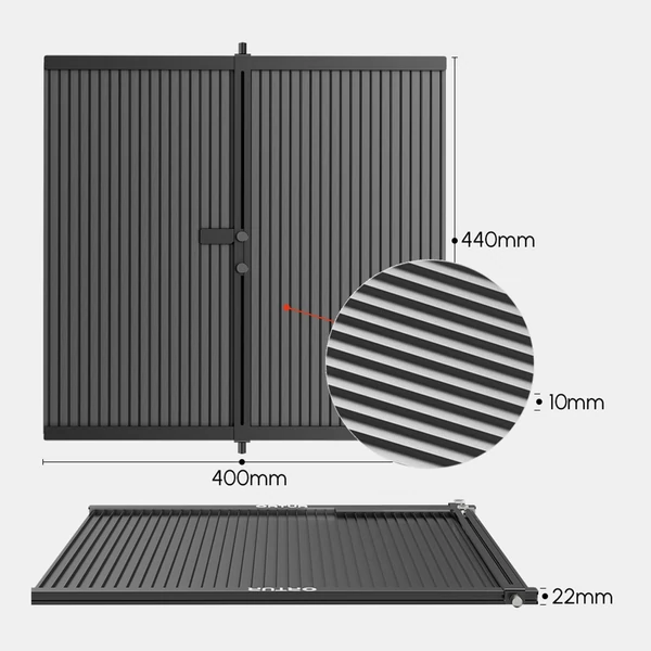 ORTUR hordozható lézeres vágó alumínium munkaasztal teljesen fém platform 448x400mm