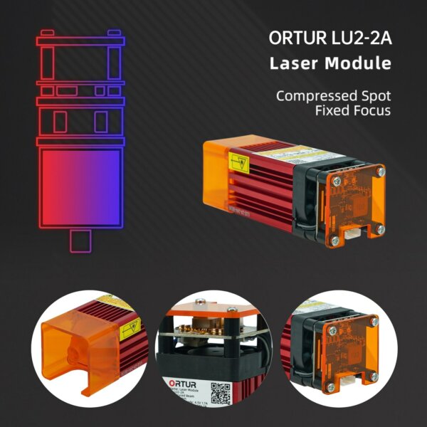 ORTUR LU2-2A továbbfejlesztett lézermodul