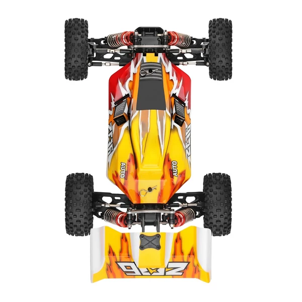 WLtoys XKS 144010 2,4 GHz-es 4WD terepjáró 75 km/h 1/14 versenyautó RTR fém alvázzal - Sárga
