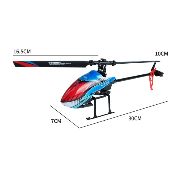 WLtoys K200 2,4 GHz-es távirányítós helikopter 6 tengelyes giroszkóp stabilizáló optikai áramlási pozicionálás