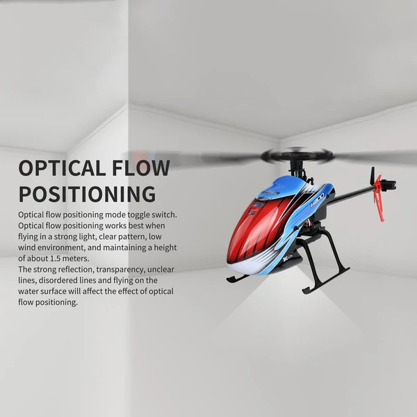 WLtoys K200 2,4 GHz-es távirányítós helikopter 6 tengelyes giroszkóp stabilizáló optikai áramlási pozicionálás