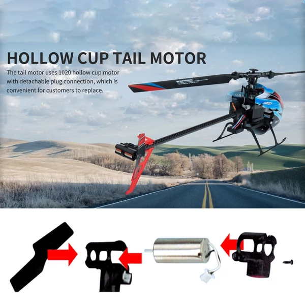 WLtoys K200 2,4 GHz-es távirányítós helikopter 6 tengelyes giroszkóp stabilizáló optikai áramlási pozicionálás