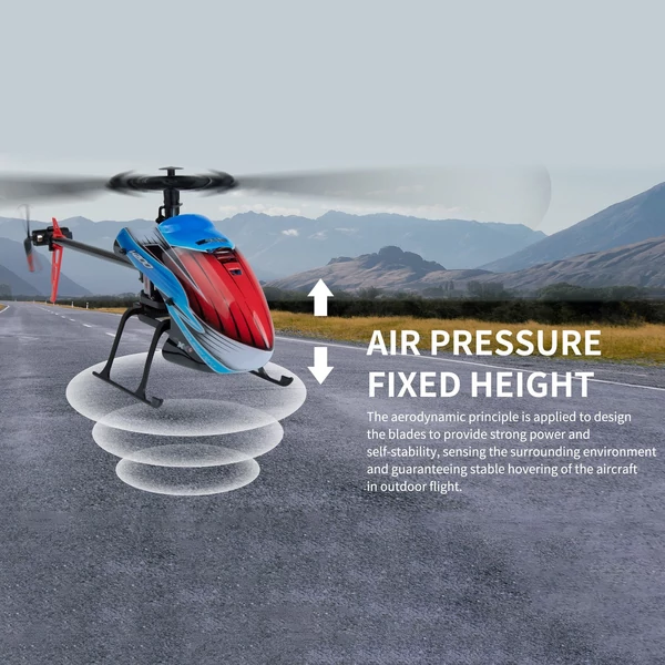 WLtoys K200 2,4 GHz-es távirányítós helikopter 6 tengelyes giroszkóp stabilizáló optikai áramlási pozicionálás