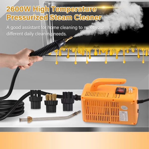 2600 W-os hordozható gőztisztító magas hőmérsékletű, túlnyomásos önszabályozó gőztisztító gép (közvetlen befecskendezés)