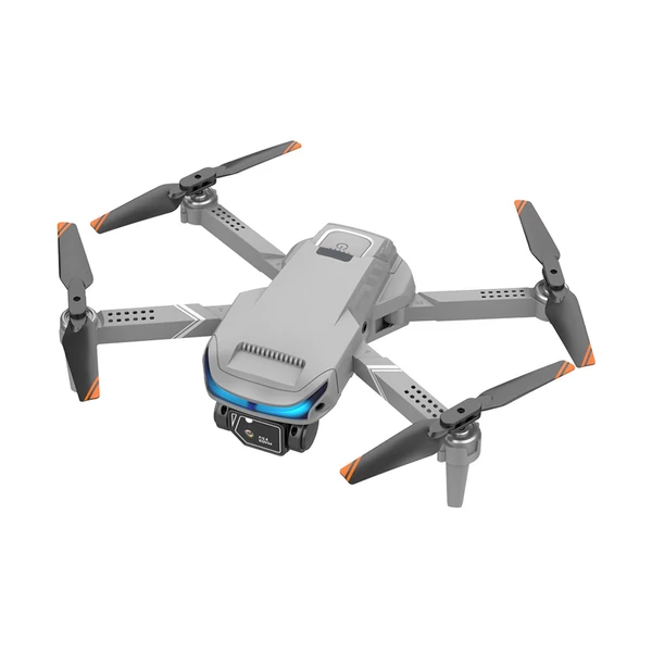 XT9 4K kamerás távirányítós mini drón akadályelhárító funkcióval, optikai áramlási pozicionáló kézmozdulatokkal fényképezés tárolótáskával - Világos szürke, 2 akkumulátor