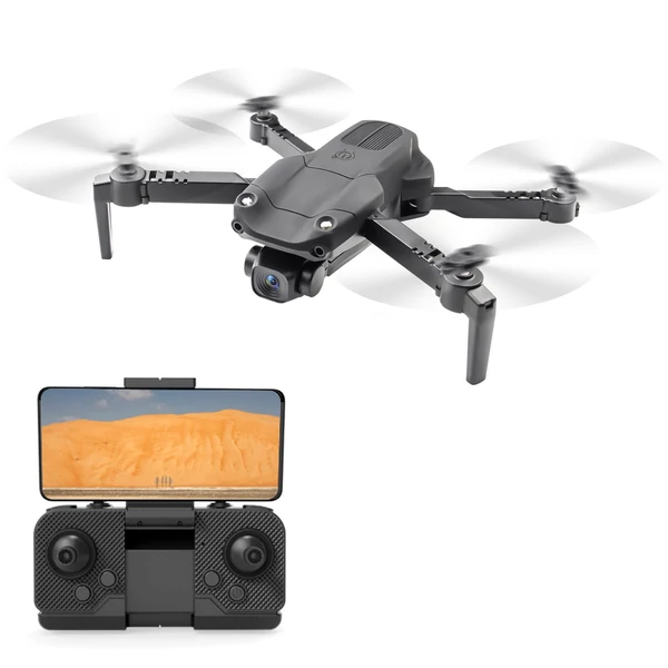 S172 MAX 5G WIFI FPV 4K kamera, 5 oldalas, akadályelkerülő, összecsukható drón tárolótáskával - Fekete, 1 akkumulátor