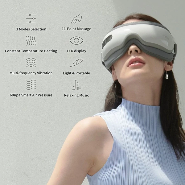 Breo isee-16 intelligens párnás szem Acupont masszírozó