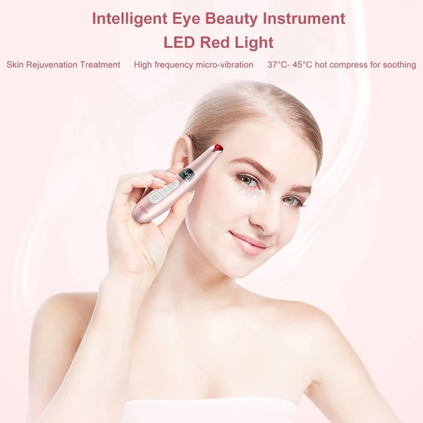 Intelligent Eye Beauty Device otthoni szemmasszírozó a puffadtság és a sötét karikák szemtáskák feszesítésére