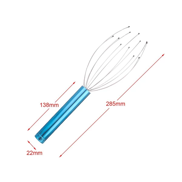 Hordozható elektromos fejbőrmasszírozó fejkaparó masszírozó - Kék