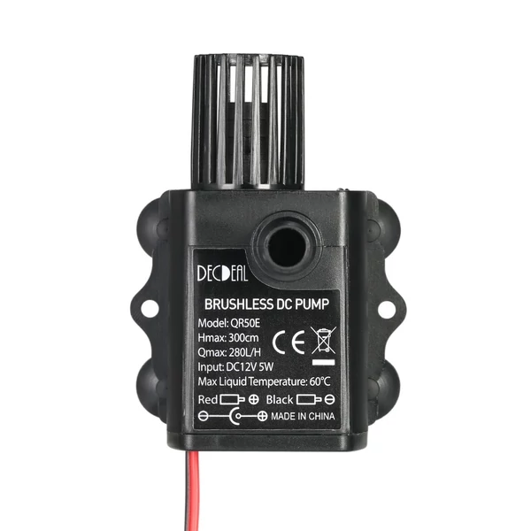 Decdeal DC12V 5W Ultra-csendes mini búvárvízszivattyú szökőkúthoz, akváriumi keringető 280 l/h Emelés 300 cm