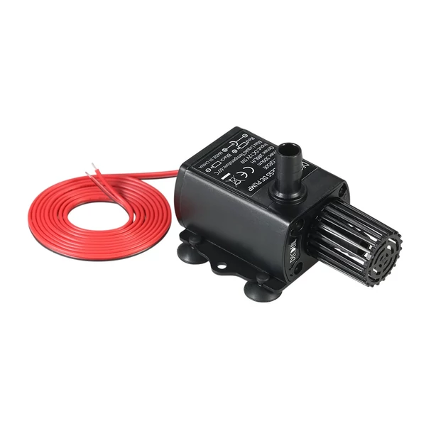 Decdeal DC12V 5W Ultra-csendes mini búvárvízszivattyú szökőkúthoz, akváriumi keringető 280 l/h Emelés 300 cm