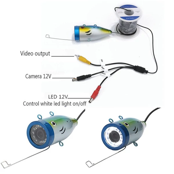 7 hüvelykes színes LCD monitor víz alatti horgászkamera