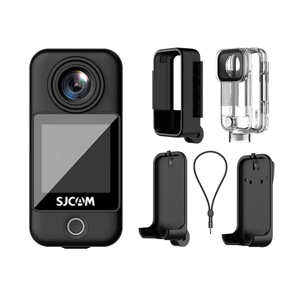 SJCAM C300 Pocket 4K 30FPS akciókamera 5G/2.4G WiFi sportkamera 1,33 hüvelykes érintőképernyő - Fekete