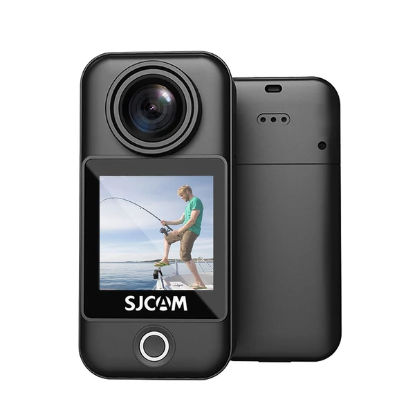 SJCAM C300 Pocket 4K 30FPS akciókamera 5G/2.4G WiFi sportkamera 1,33 hüvelykes érintőképernyő - Fekete