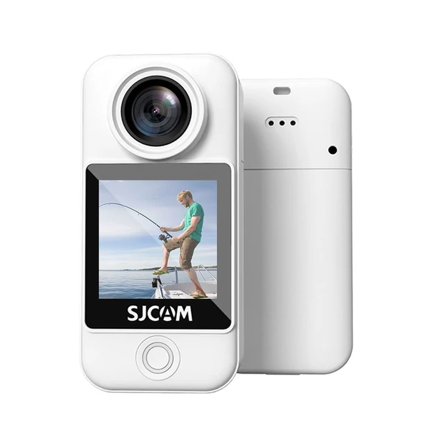 SJCAM C300 Pocket 4K 30FPS akciókamera 5G/2.4G WiFi sportkamera 1,33 hüvelykes érintőképernyő - Fehér