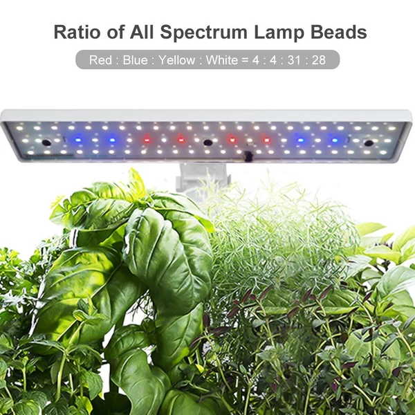Intelligens hidroponikus beltéri termesztőrendszer 9 hüvelyes automatikus időzítés állítható 15 W-os LED növekedési lámpákkal 2 literes víztartály Intelligens vízszivattyú
