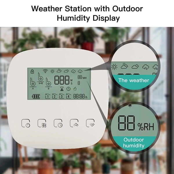 Tuya WiFi digitális intelligens automata mikro-csepegő öntözésvezérlő napelemmel az automatikus kerti öntözőrendszerhez, kompatibilis az Alexa Google Voice Control szolgáltatással