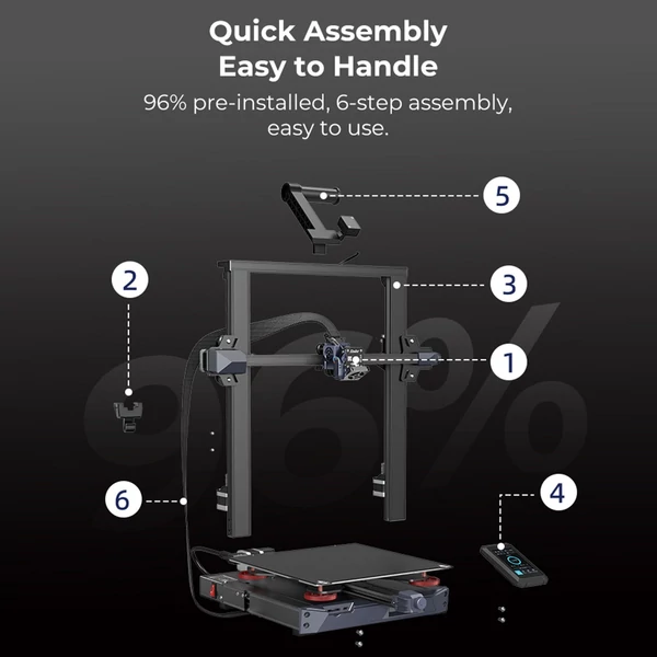 Creality Ender-3 S1 Plus asztali 3D nyomtató FDM
