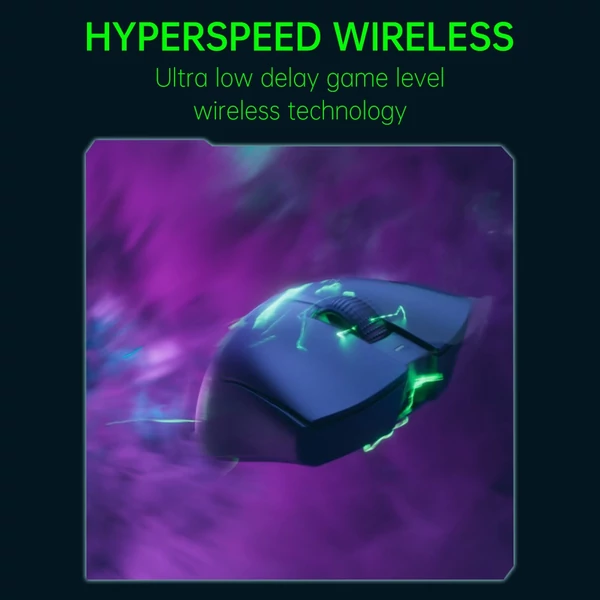 Razer V3 Pro vezeték nélküli egér 30000 DPI optikai érzékelővel Chroma Hyperspeed - Fekete