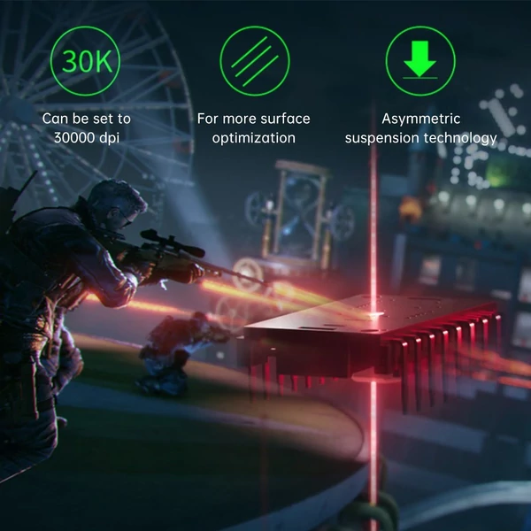 Razer V3 Pro vezeték nélküli egér 30000 DPI optikai érzékelővel Chroma Hyperspeed - Fekete