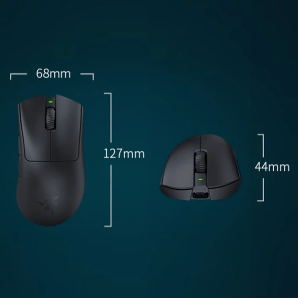 Razer V3 Pro vezeték nélküli egér 30000 DPI optikai érzékelővel Chroma Hyperspeed - Fekete