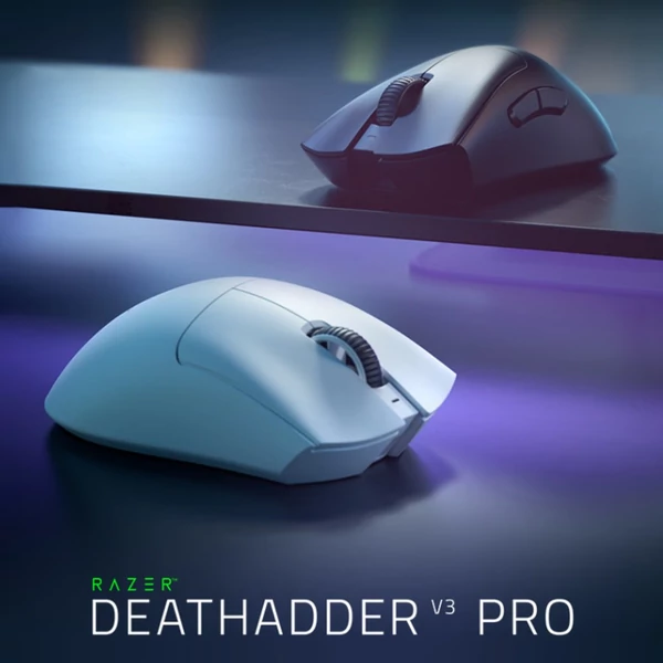 Razer V3 Pro vezeték nélküli egér 30000 DPI optikai érzékelővel Chroma Hyperspeed - Fehér
