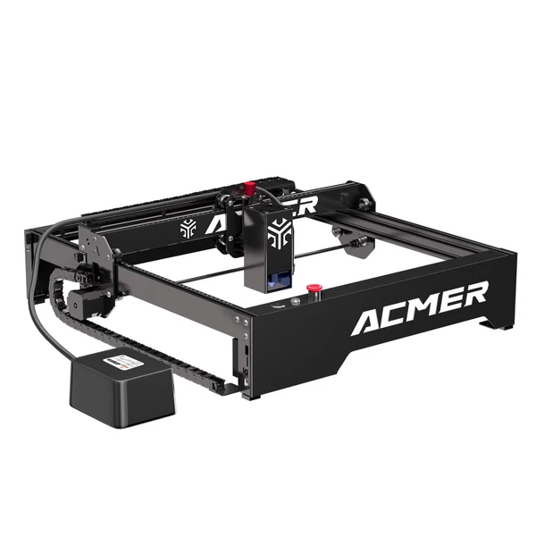 ACMER P1 20W lézergravírozó automata levegő-rásegítő rendszerrel 10000mm/perc