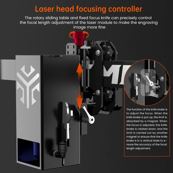 ACMER P1 20W lézergravírozó automata levegő-rásegítő rendszerrel 10000mm/perc