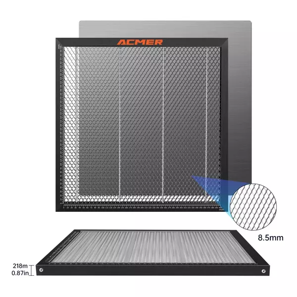 ACMER E10 lézervágó acéllemez platform - 440x440mm