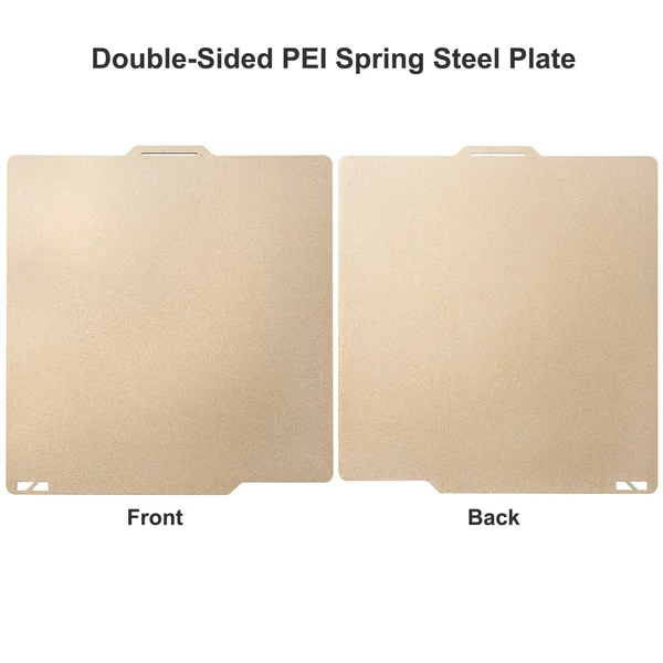 Kétoldalas PEI rugós acéllemez 257x257mm