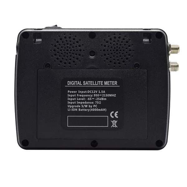 iBRAVEBOX V10 Finder Max HD műholdas TV jelkereső DVB-S/S2/S2X digitális kézi jelmérő műholdkereső H.265 4,3 hüvelykes LCD a parabolaantenna beállításához