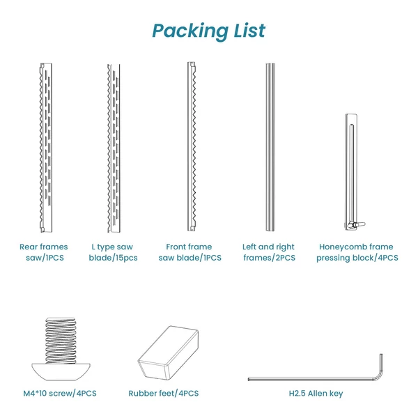 ATOMSTACK F3 lézergravírozó védőpanel 460x425 mm munkaterület CO2/dióda/szálas lézergravírozó számára
