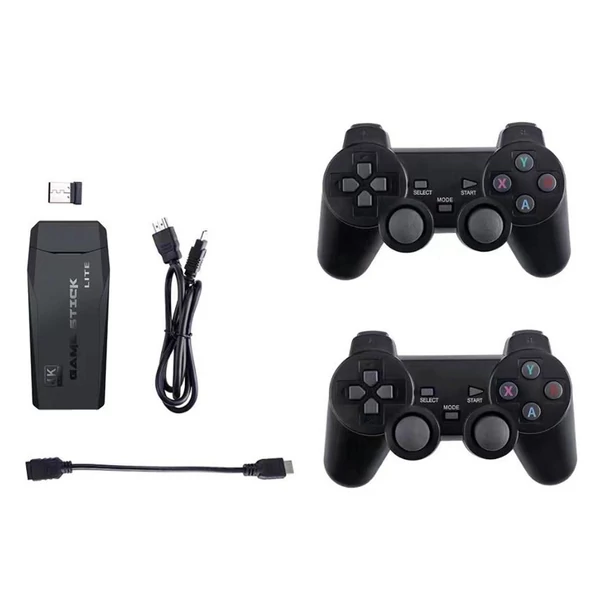 Ultimate vezeték nélküli 2.4G HD Arcade PS1 otthoni TV játékkonzollal - 64G (új csomagolás)