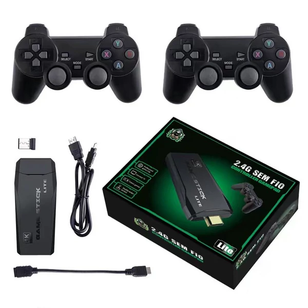 Ultimate vezeték nélküli 2.4G HD Arcade PS1 otthoni TV játékkonzollal - 64G (új csomagolás)