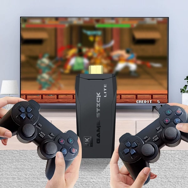 Ultimate vezeték nélküli 2.4G HD Arcade PS1 otthoni TV játékkonzollal - 64G (új csomagolás)
