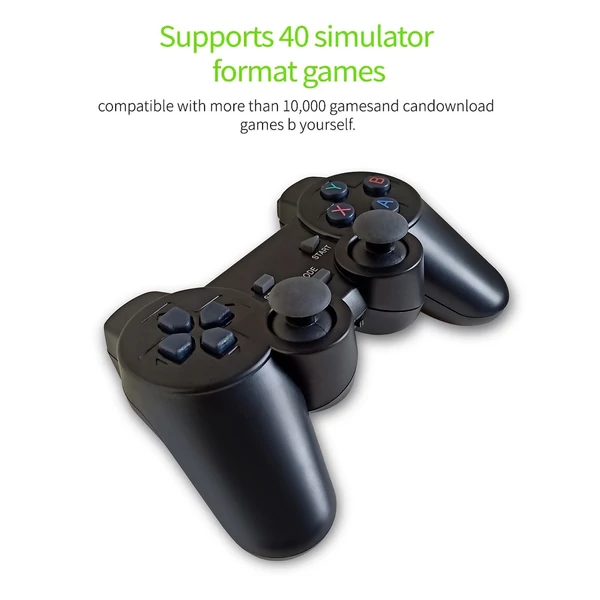 Ultimate vezeték nélküli 2.4G HD Arcade PS1 otthoni TV játékkonzollal - 64G (új csomagolás)